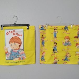 Child's Play Good Guy Doll Couch Pillow Case Set New Size 18X18 Inches.